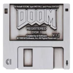 Doom Pin Badge – Limited Edition Floppy Disk 45 x 45 mm 1