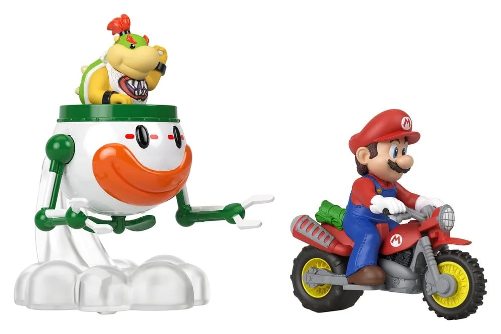 Super Mario Die-Cast 2-Pack – Hot Wheels Mario and Bowser Jr. 1:64