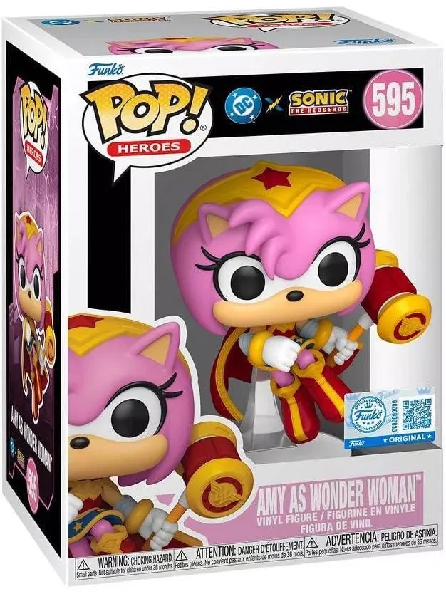 DC x Sonic POP Vinyl Figure – Amy as Wonder Woman 9 cm 2