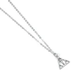 Harry Potter Necklace – Silver-Plated Deathly Hallows Pendant 2