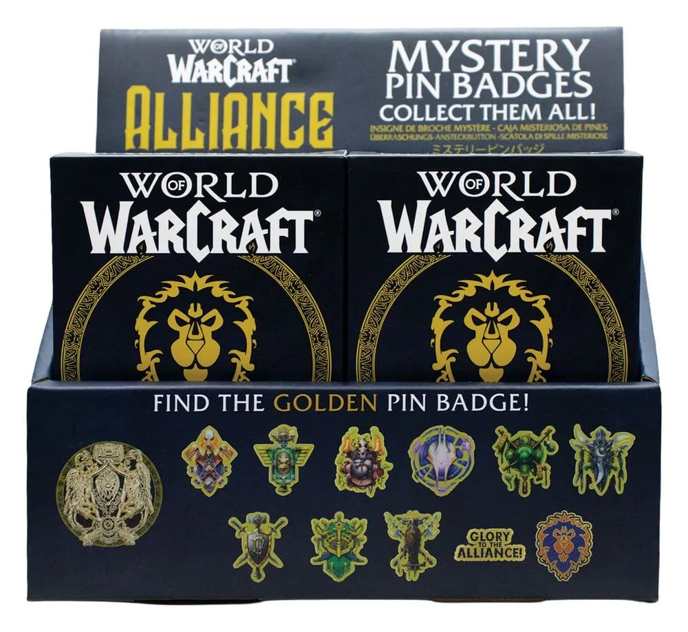 World of Warcraft Pin Badges – Alliance 12 Blind Box Display