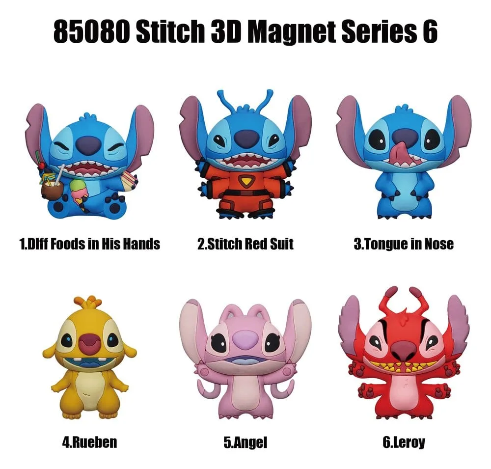 Lilo & Stitch 3D Magnets – Series 6 Display of 12 Blind Packs 2