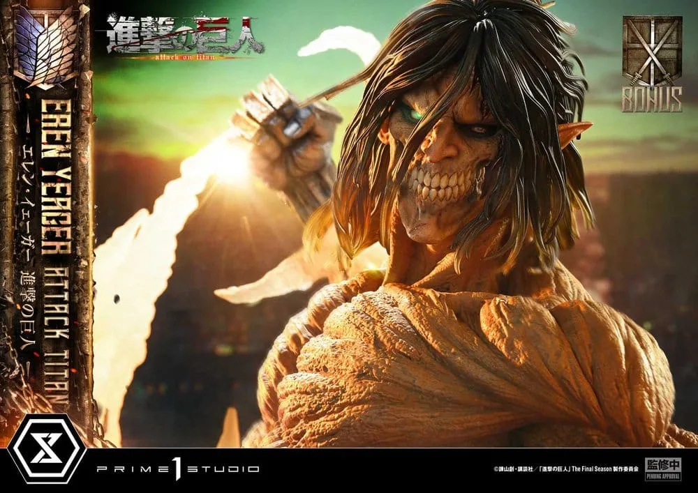 Attack on Titan Statue – Eren Yeager Attack Titan Bonus Version 81 cm 6