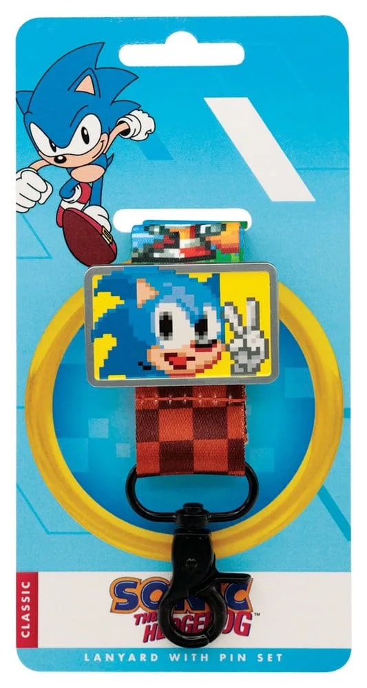 Sonic the Hedgehog Lanyard and Pin Set – Green Hill Zone 100 cm