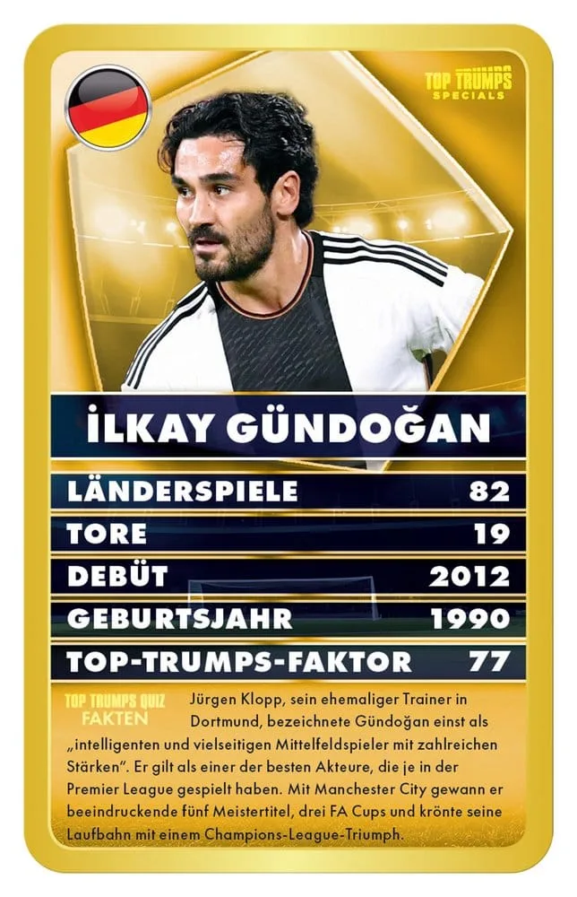 World Football Stars 6 Card Game – German Top Trumps 5