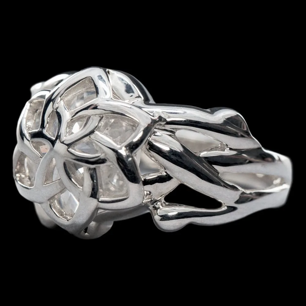The Lord of the Rings Ring – Nenya Sterling Silver Size 9.75
