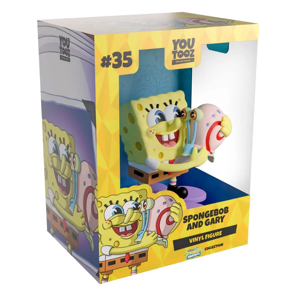 SpongeBob SquarePants Vinyl Figure – SpongeBob & Gary 9 cm 2