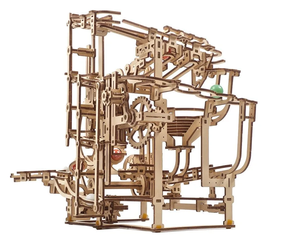 Ugears Wooden Model Kit – Marble Run Stepped Hoist 9