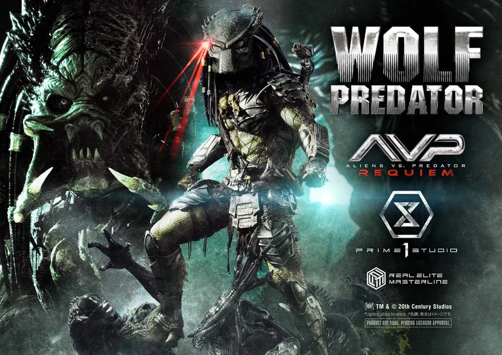 Alien vs. Predator Beeld – Wolf Deluxe Bonus Version 95 cm 7