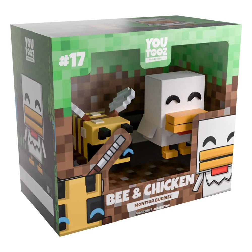 Minecraft Vinyl Figures – Bee and Chicken Monitor Buddiez 4