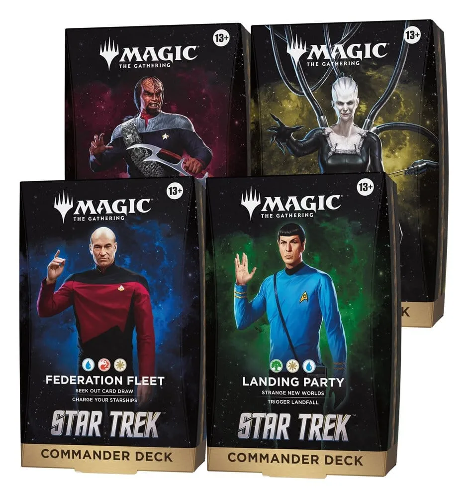 Magic the Gathering Commander Decks – Star Trek Case of 4 1