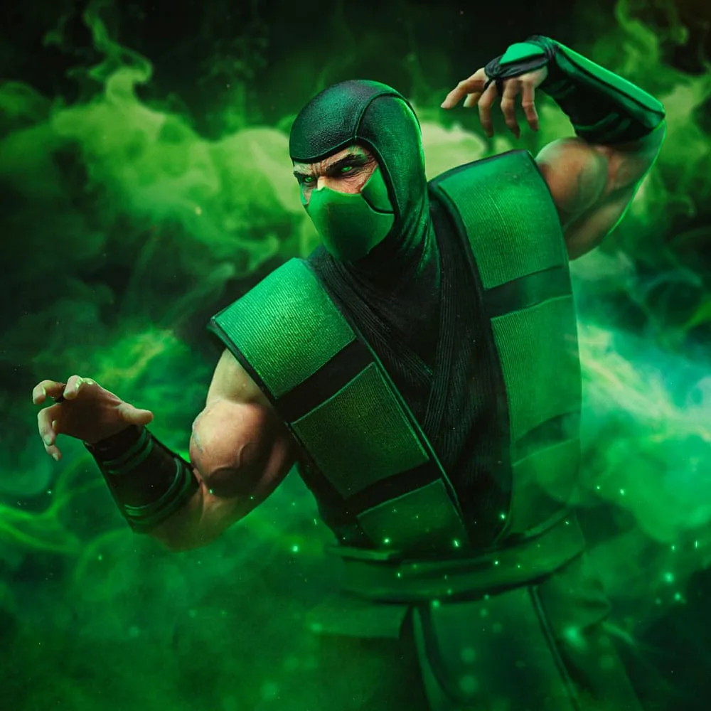 Mortal Kombat Statue – Reptile Art Scale 20 cm 8