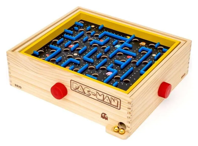 Pac-Man Labyrinth Game – Retro Wooden Maze