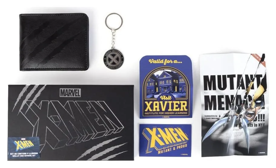 Marvel Wallet Gift Set – X-Men with Metal Keychain