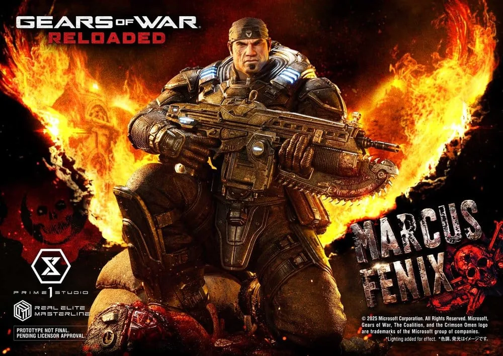 Gears of War Statue – Marcus Fenix Ultimate 97 cm 2