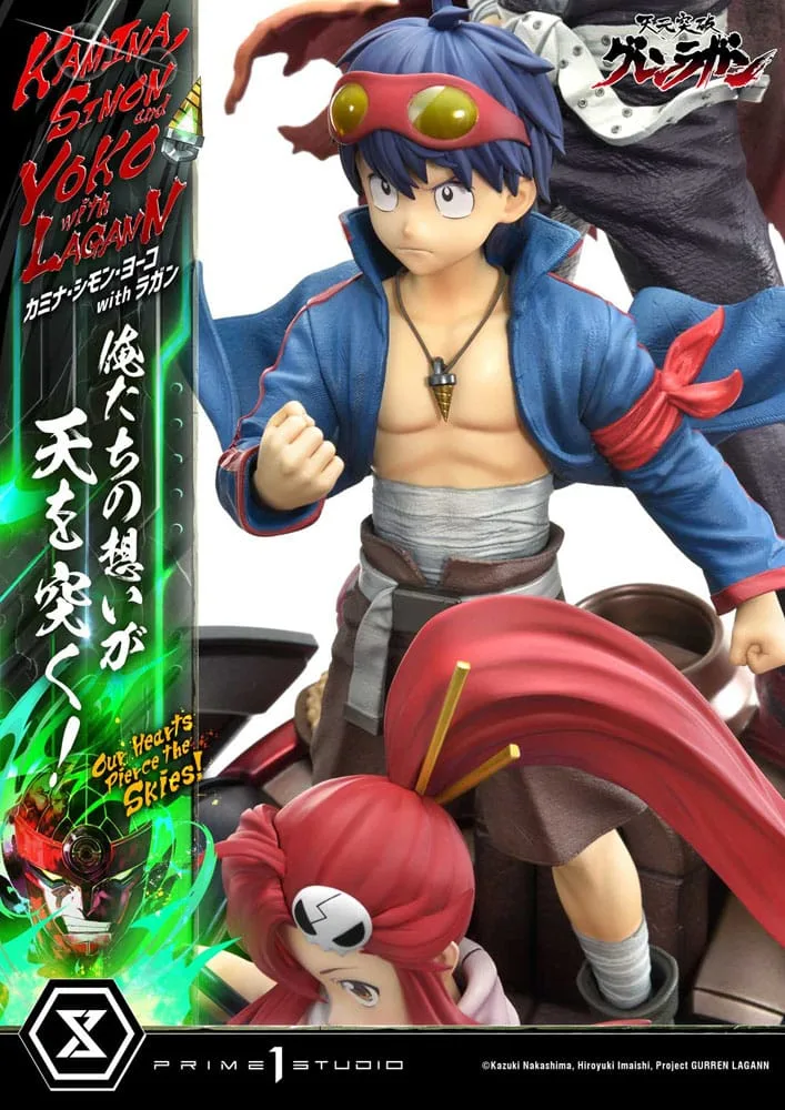 Gurren Lagann Statue – Team with Lagann Deluxe Bonus 1/4 97 cm 18