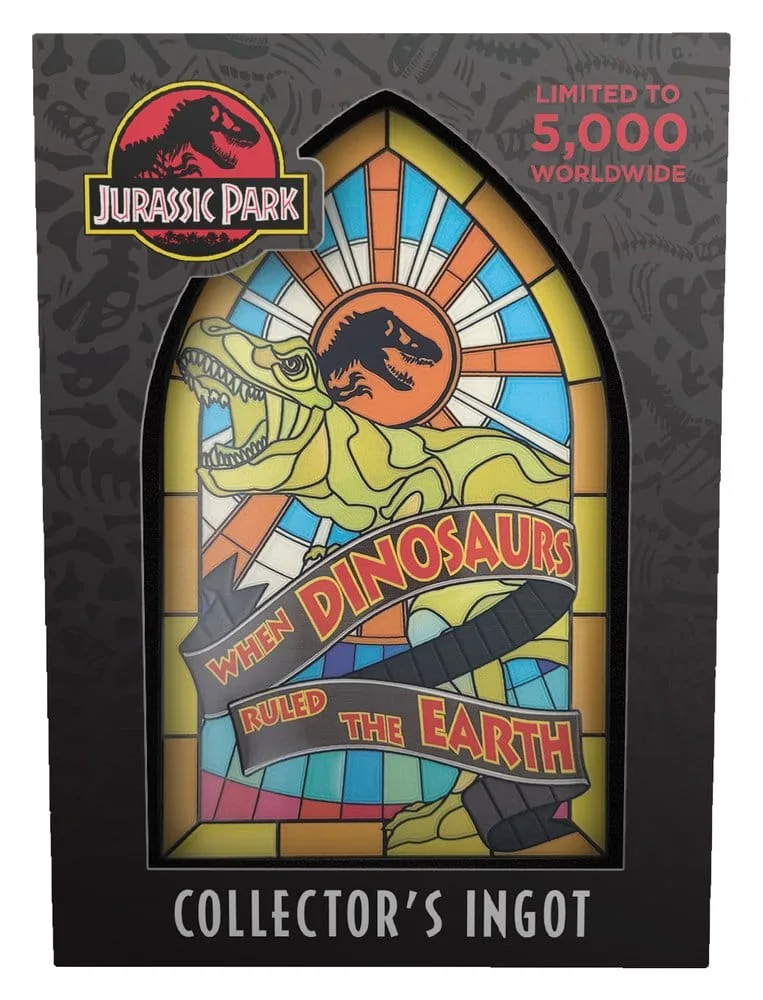 Jurassic Park Metal Ingot – Stained Glass Style 11 cm 5