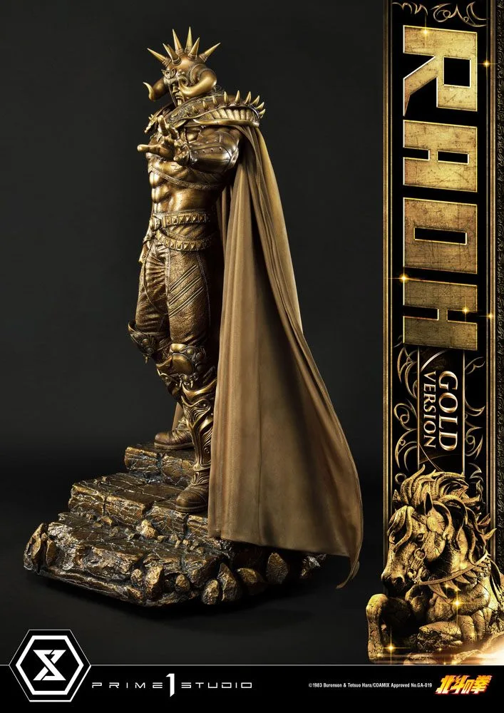 Fist of the North Star Statue – Raoh Gold Version 78 cm 3