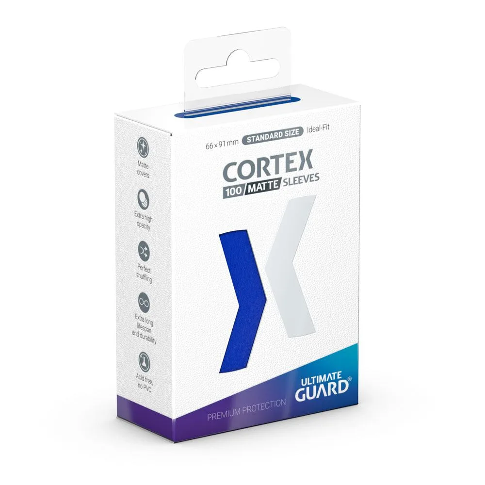 Ultimate Guard Card Sleeves – Cortex Matte Blue 100 Pack 66 x 91 mm