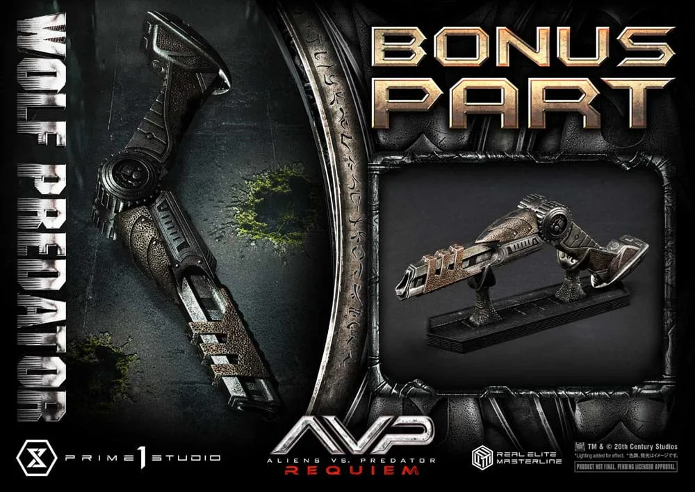 Alien vs. Predator Beeld – Wolf Deluxe Bonus Version 95 cm 3