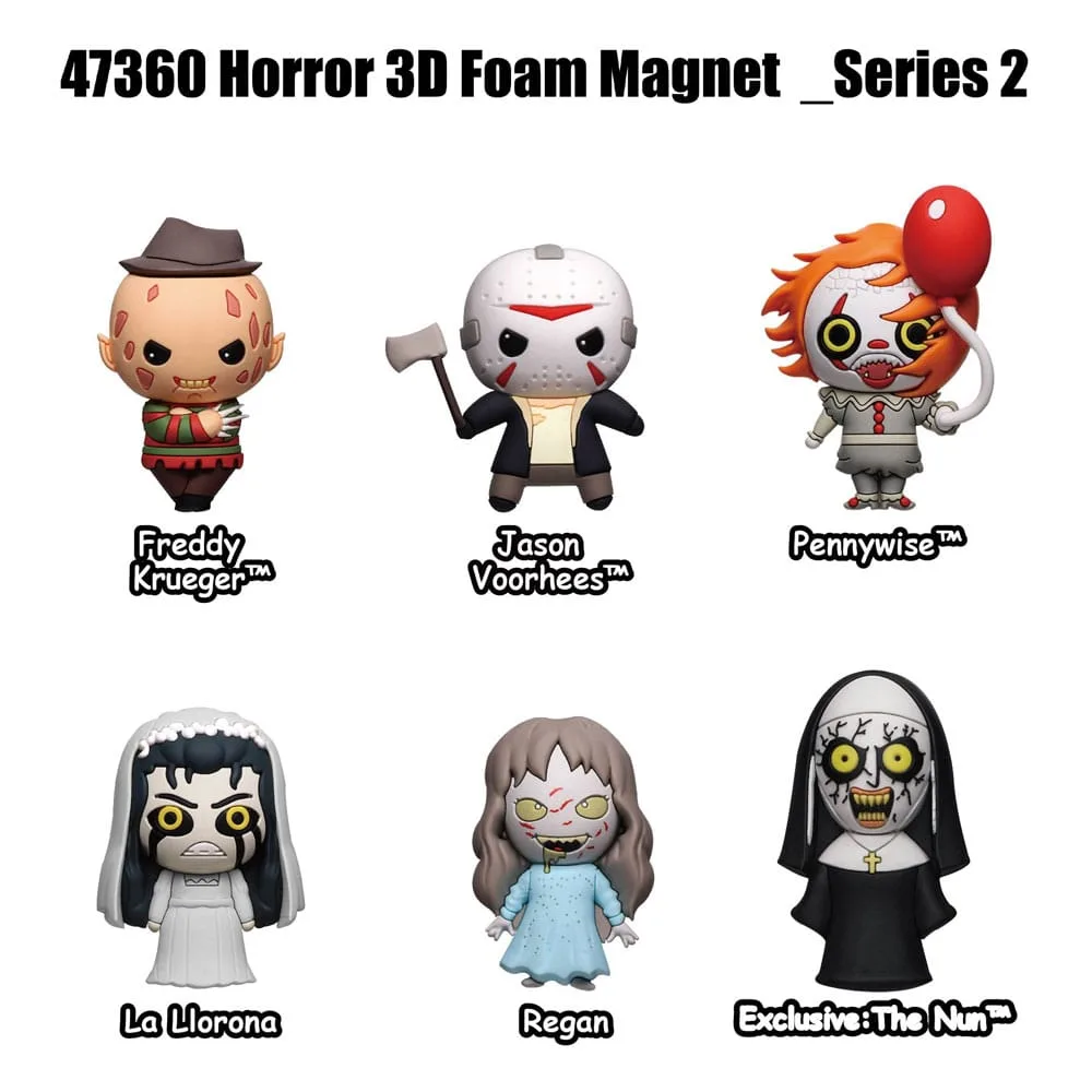 Warner Bros Horror Magnets – Series 2 Blind Bag Display of 12
