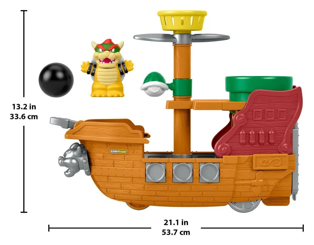 Super Mario Speelset – Little People Bowser's Airship 8