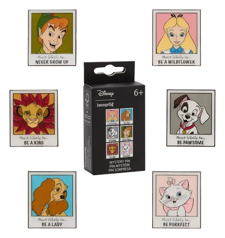 Disney Enamel Pins – Loungefly Classics Year Book 12 Pack 4 cm