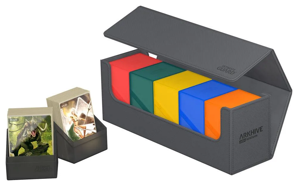Ultimate Guard Card Storage Box – Arkhive 400+ Xenoskin Grey 5