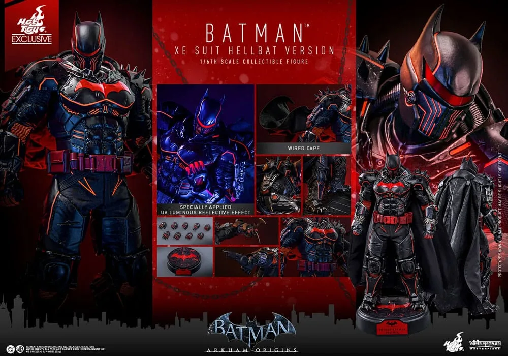 Batman Arkham Origins Actionfigur – XE Suit Hellbat 33 cm 12