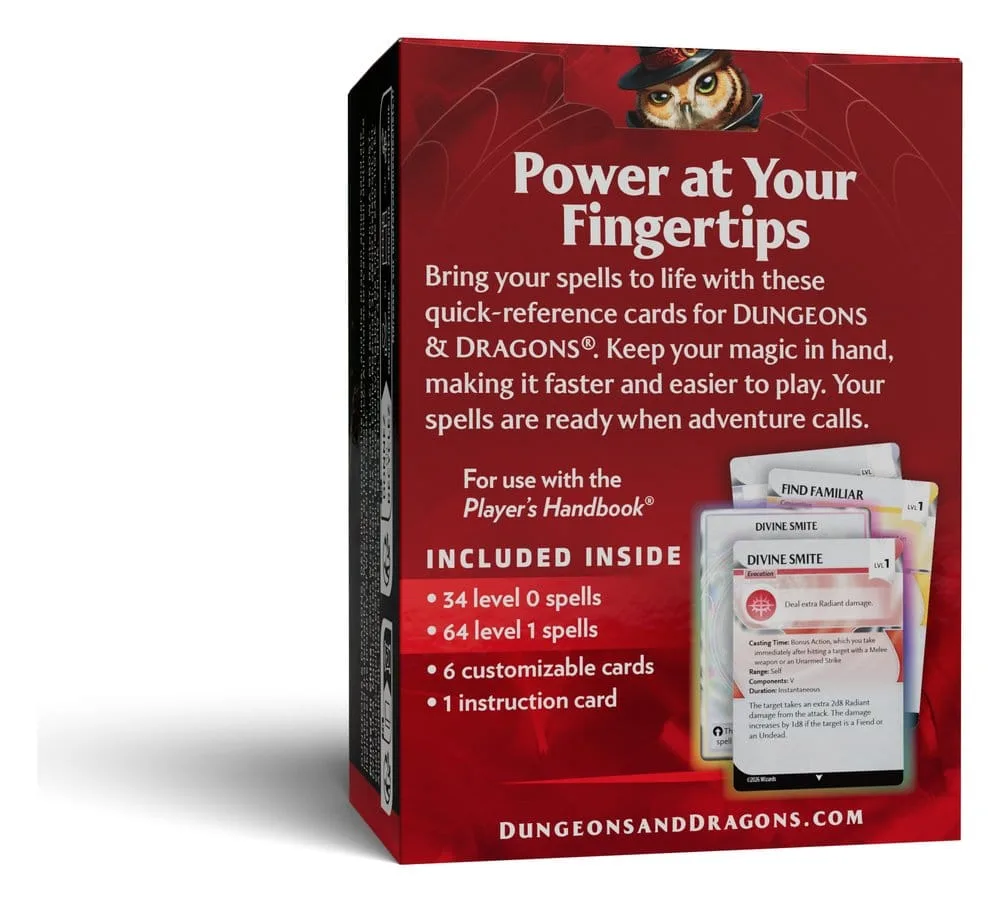 Dungeons & Dragons Reference Cards – Level 0–1 Spells English 2