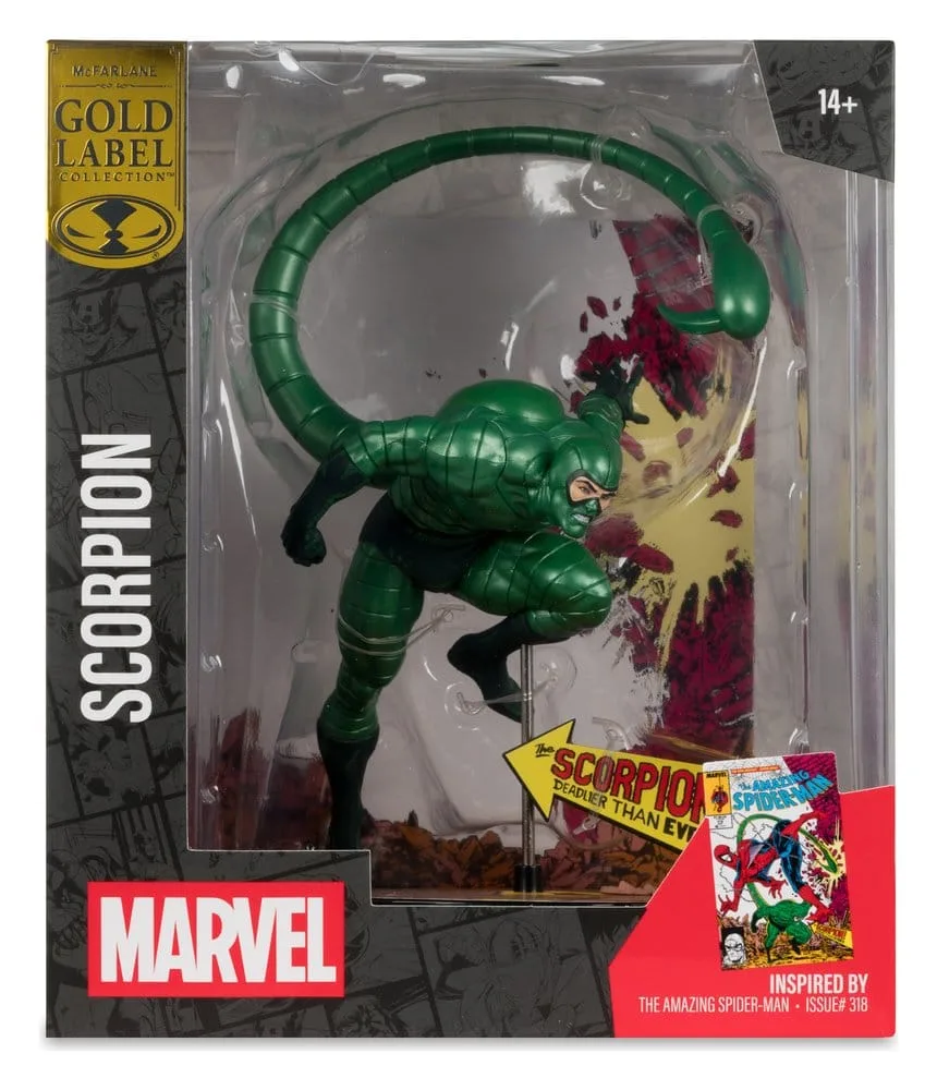 Marvel PVC Statue – Scorpion Metallic Gold Label 18 cm 7