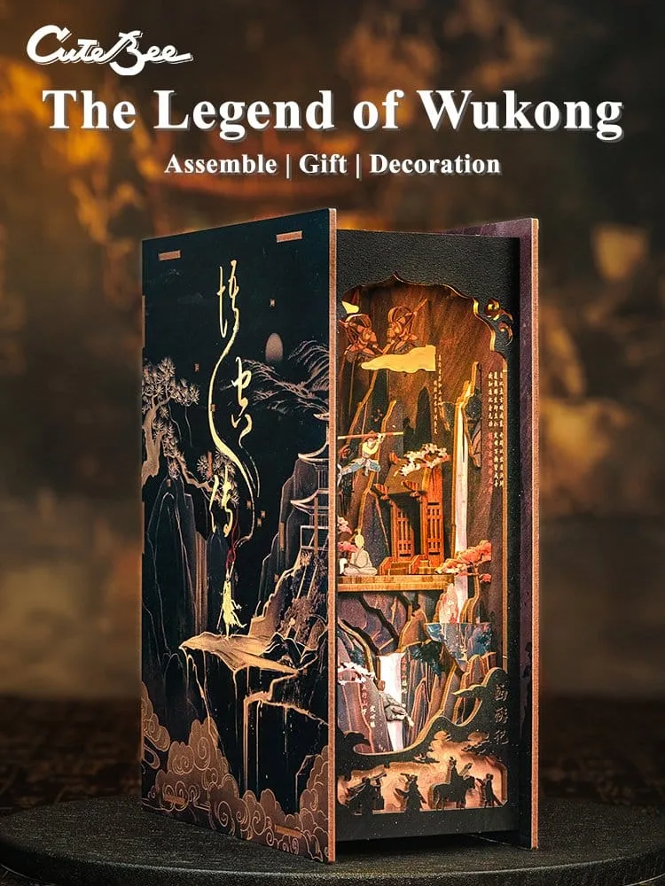 The Legend of Wukong Book Nook – Houten bouwpakket 22 x 8 cm 20