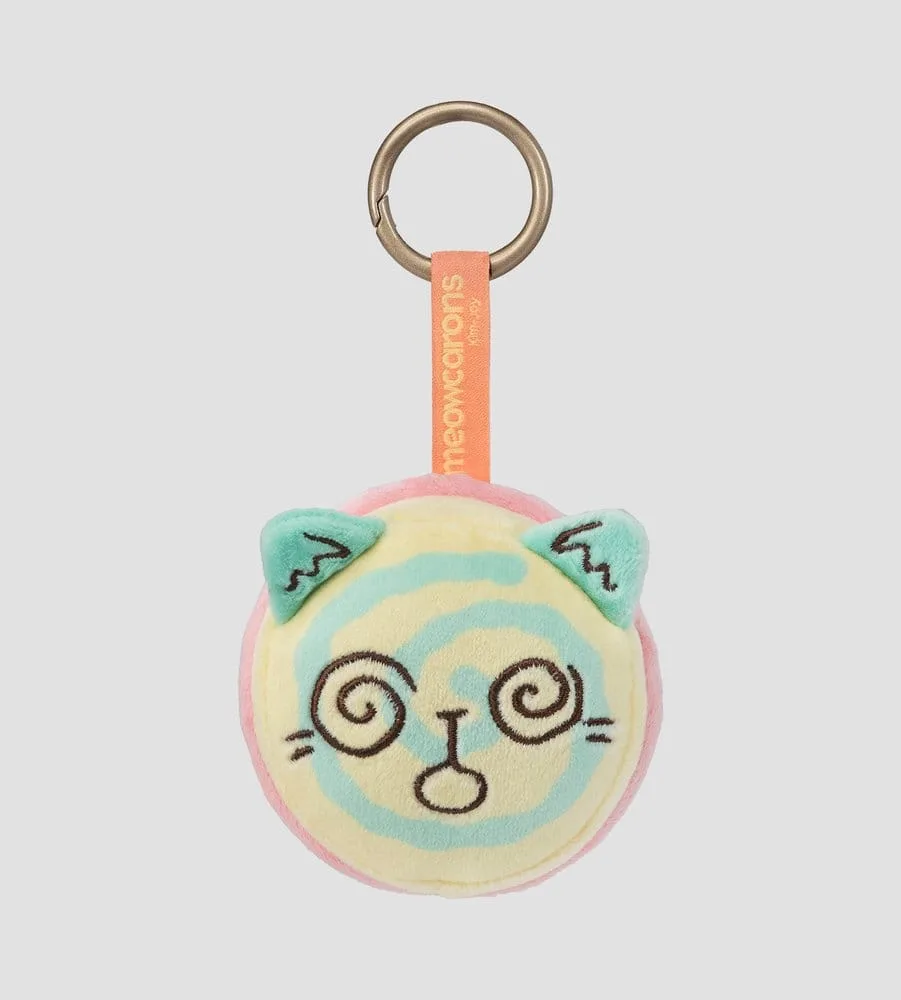 Meowcaron Plush Bag Charm – Spiral 7 cm