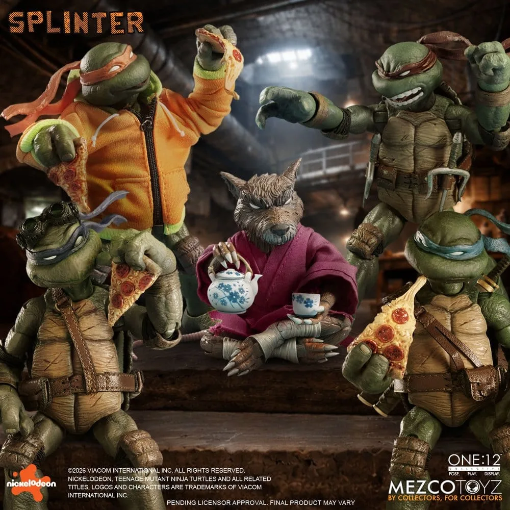 TMNT Action Figure – One:12 Collective Splinter 17 cm 2