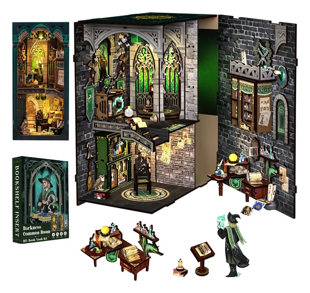 Darkness Common Room Book Nook – CuteBee Wooden Kit 23 x 11 cm 15