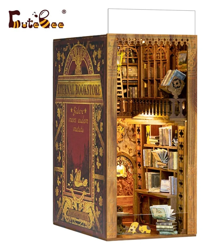 Book Nook Model Kit – CuteBee Eternal Bookstore 23 x 11 cm