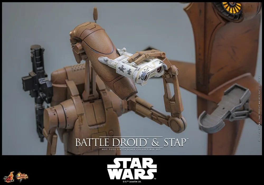 Star Wars Action Figure Set – Battle Droid and STAP 1/6 32 cm 7
