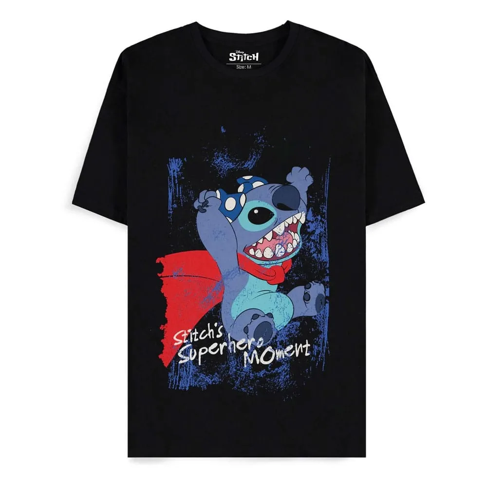 Lilo & Stitch T-Shirt – Superhero Black