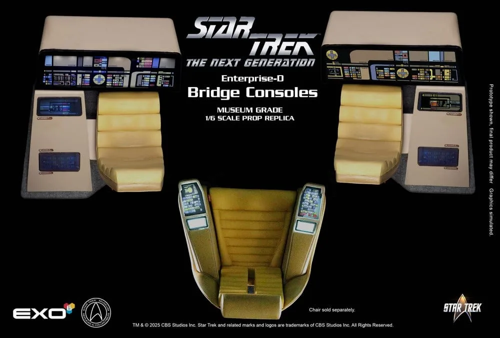 Star Trek Replica Set – Enterprise-D Bridge Consoles 1/6 3