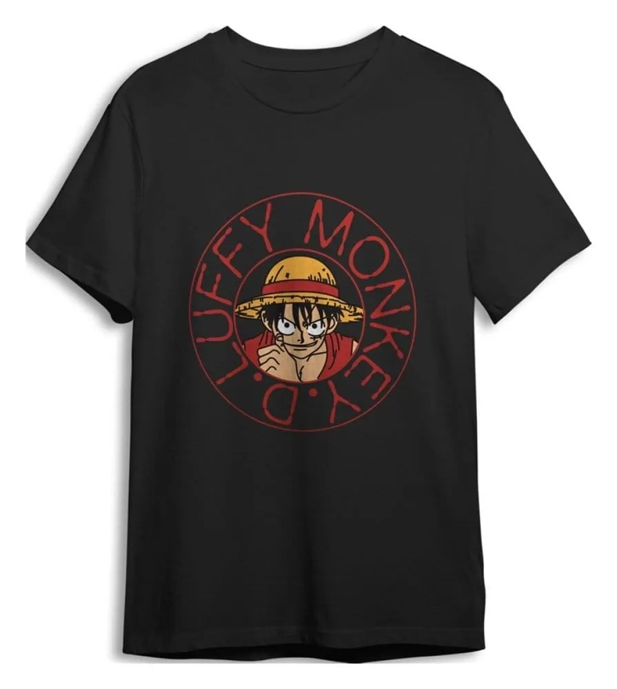 One Piece T-Shirt – Monkey D. Luffy Black XXL