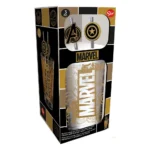Marvel Glass Tumbler – Logo and Avengers with Metal Straw 485 ml 2