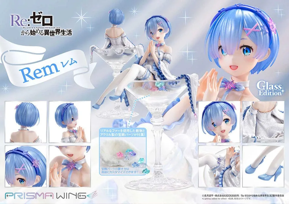 Re:Zero PVC Statue – Rem Glass Edition 1/7 Scale 23 cm 2