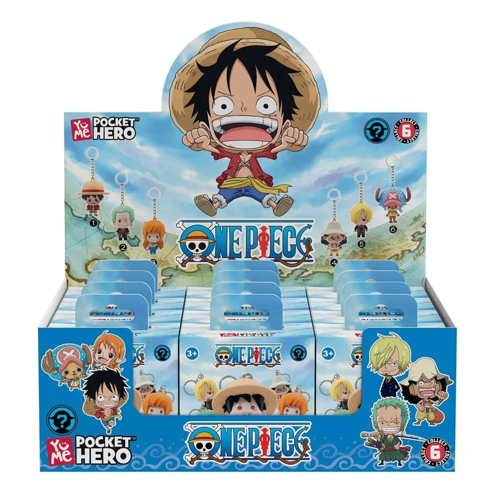 One Piece Keychain Display – Pocket Hero Series 2 12 Pack 6–7 cm 10