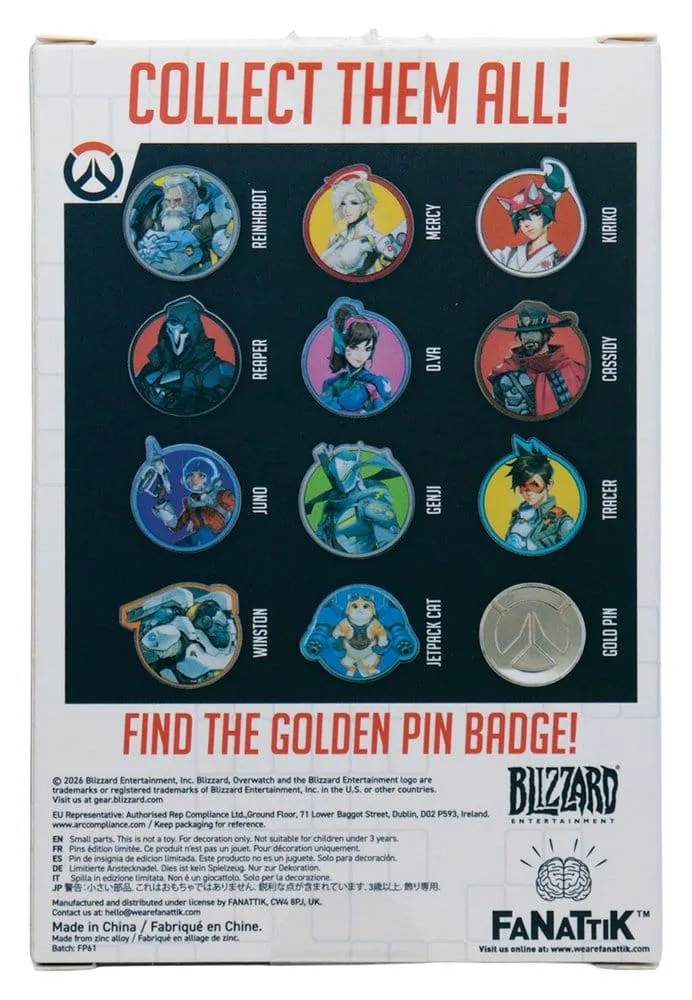 Overwatch Mystery Pin Badges – 12 Blind Box Display 14