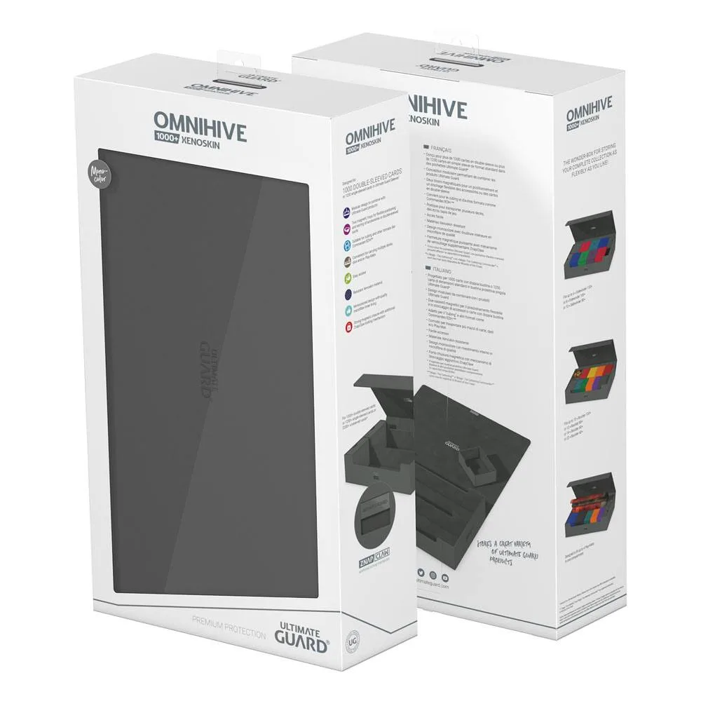 Ultimate Guard Card Storage Box – Omnihive 1000+ Xenoskin Grey 18
