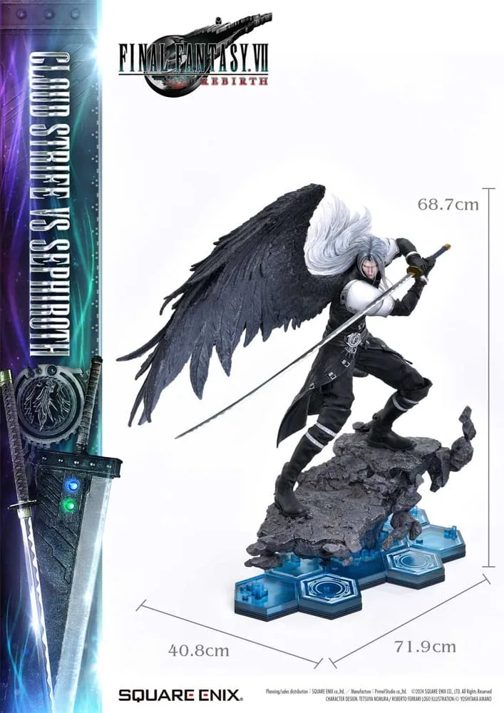 Final Fantasy VII Rebirth Statue Pair – Cloud vs Sephiroth 69 cm 11