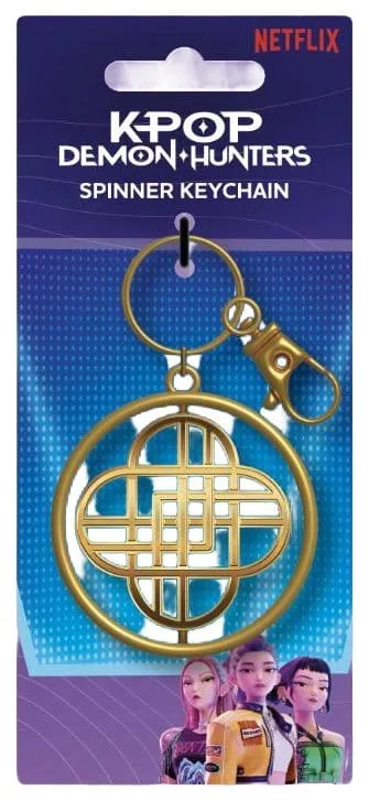 KPop Demon Hunters Spinner Keychain – Golden