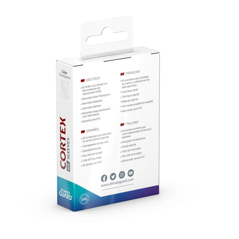 Ultimate Guard Card Sleeves – Cortex Japanese Size Transparent 60 Pack 4