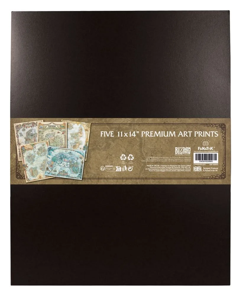 World of Warcraft Art Print Set – Limited Edition Maps 36 x 28 cm 6