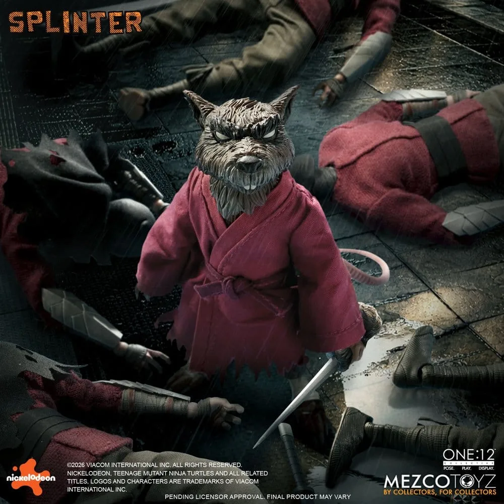 TMNT Action Figure – One:12 Collective Splinter 17 cm 8